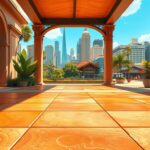 Color Concrete Stains in Westlake: Application and Longevity