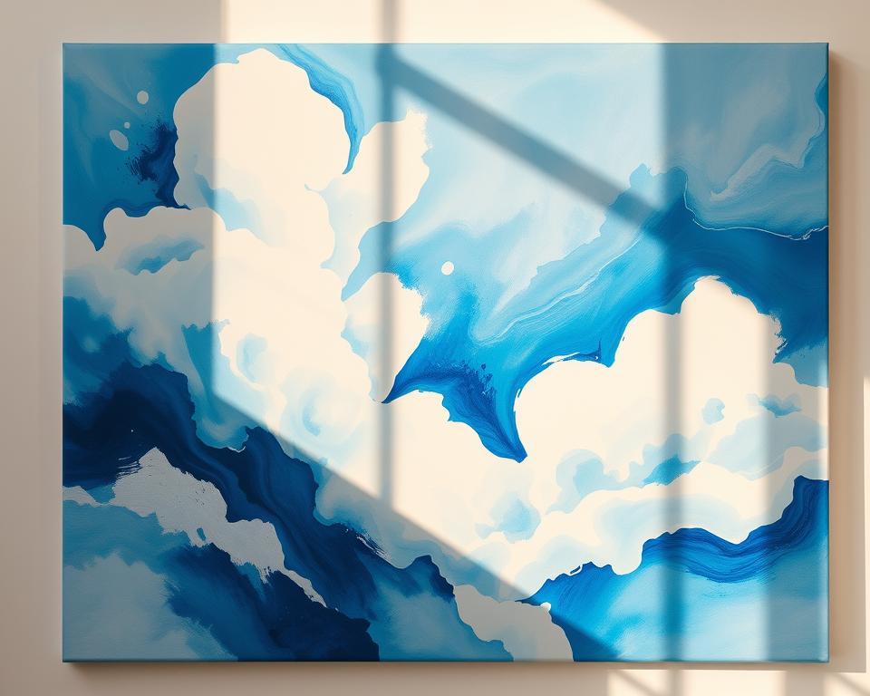 Large Canvas Painting for Serene Interiors