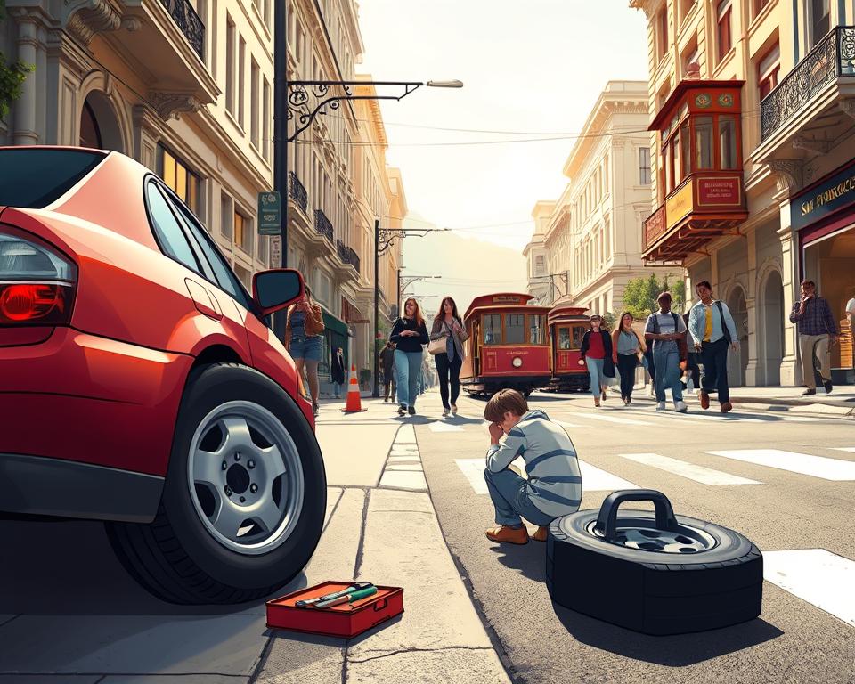 Roadside Flat Tire San Francisco: When to Call a Professional